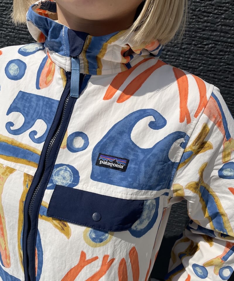 【Ladies】patagonia | パタゴニア Kid's Baggies Jacket - SARDINES : NATURAL - 画像 (5)