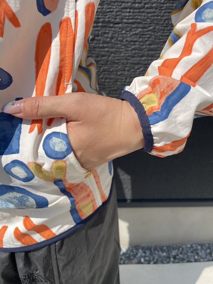 【Ladies】patagonia | パタゴニア Kid's Baggies Jacket - SARDINES : NATURAL - 画像 (4)