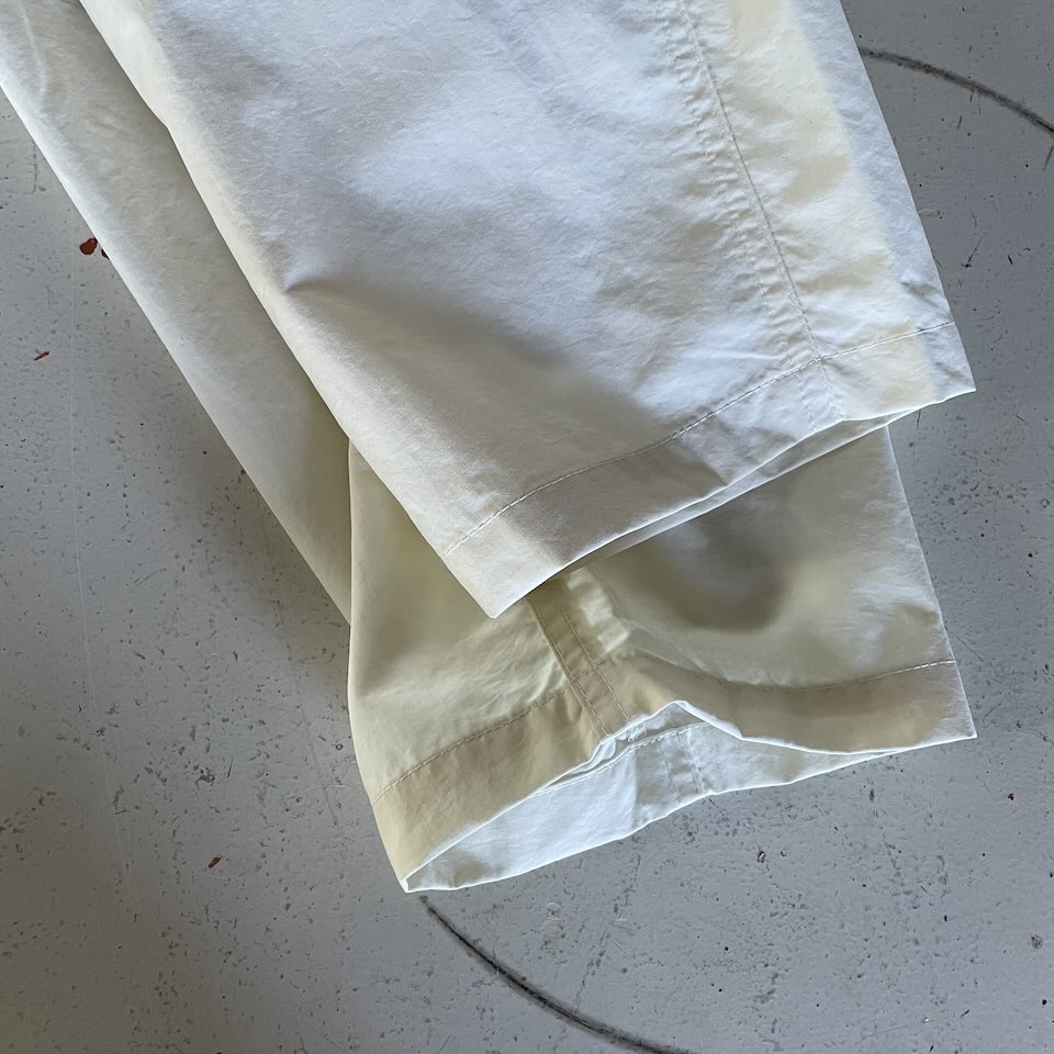 【Unisex】BURLAP OUTFITTER | バーラップアウトフィッター Track Pant Solid - OFF WHITE - 画像 (14)