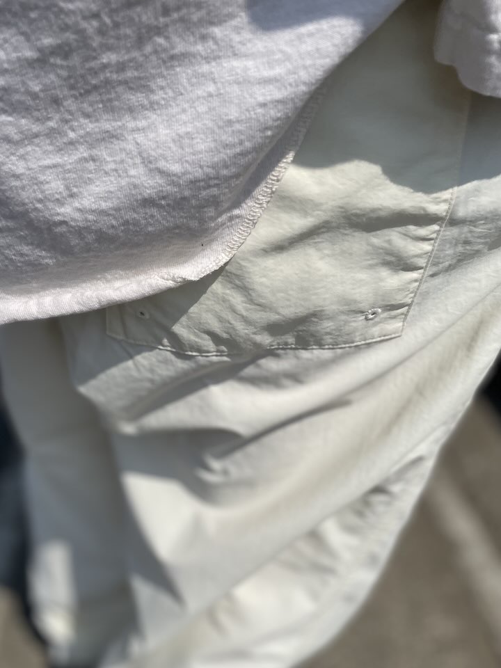 【Unisex】BURLAP OUTFITTER | バーラップアウトフィッター Track Pant Solid - OFF WHITE - 画像 (5)