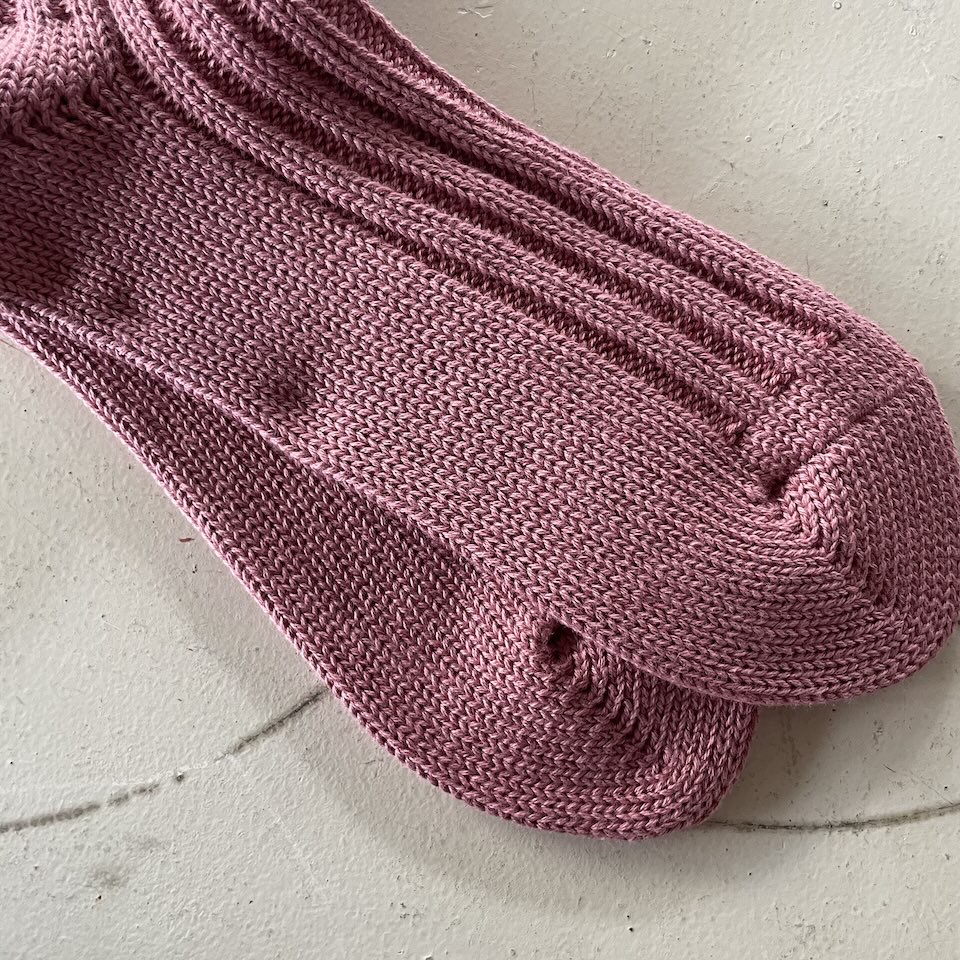 【Unisex】decka Quality Socks | デカ クオリティーソックス Cased Heavyweight Plain Socks - FLAMINGO - 画像 (5)
