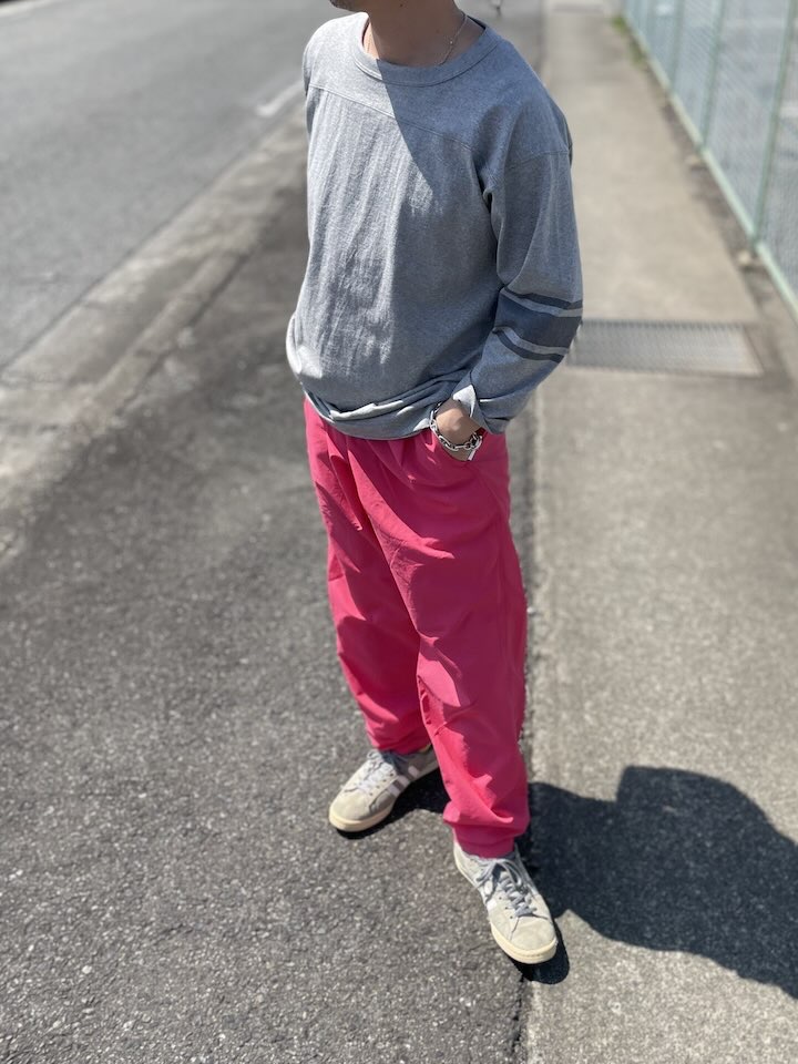 【Unisex】BURLAP OUTFITTER | バーラップアウトフィッター Track Pant Solid - POPPY - 画像 (7)