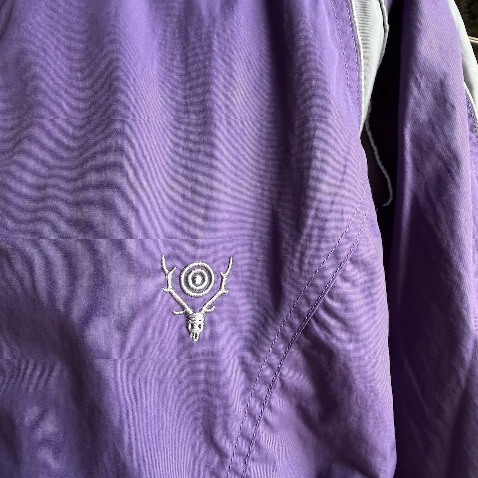 【Men's】South2 West8 | サウスツーウエストエイト Warm Up Jacket 〔Nylon Tussah〕- PURPLE - 画像 (12)