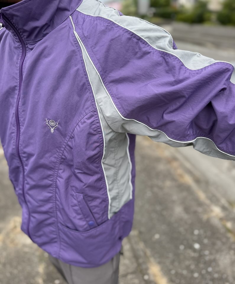 【Men's】South2 West8 | サウスツーウエストエイト Warm Up Jacket 〔Nylon Tussah〕- PURPLE - 画像 (5)