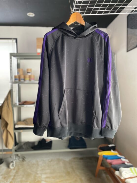 【Unisex】NEEDLES | ニードルス　NEEDLES × DC SHOE Track Hoody〈Poly Smooth/Printed〉- BLACK [MR608]
