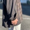 【Unisex】Rebuild by Needles | リビルドバイニードルズ　Flannel Shirt  7Cut Wide Sht / Over Dye - BROWN Ⅰ - 画像 (5)